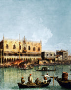 Palazzo Ducale in Venice beautifully reproduced on premium Italian silk satin fabric
