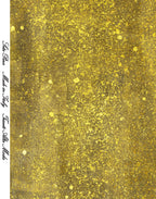 Golden background from The Kiss by Gustav Klimt printed on luxurious 100% mulberry silk satin, made in Italy for couture fashion and artistic textile creations.
